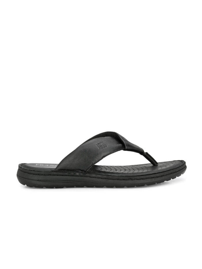 FL 135 BLACK (3) MEN THONG CHAPPAL - Image 1