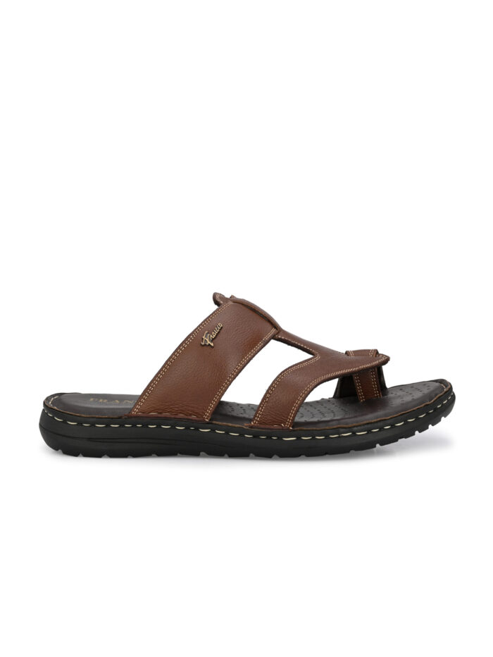 FL2015320BROWN2028329.jpg MEN THONG CHAPPAL - Image 1