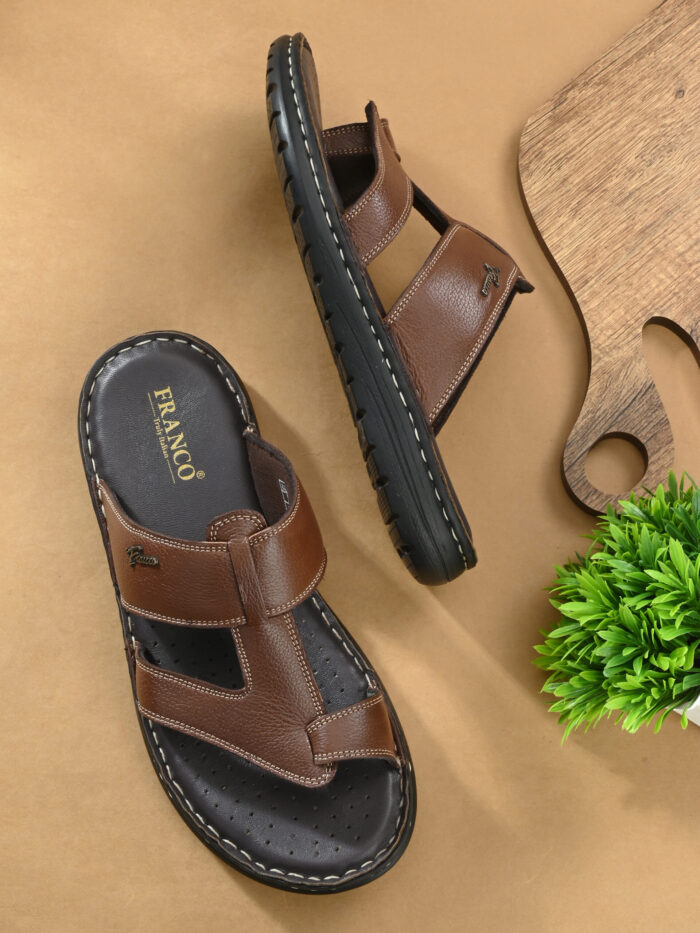 FL2015320BROWN2028829.jpg MEN THONG CHAPPAL - Image 5